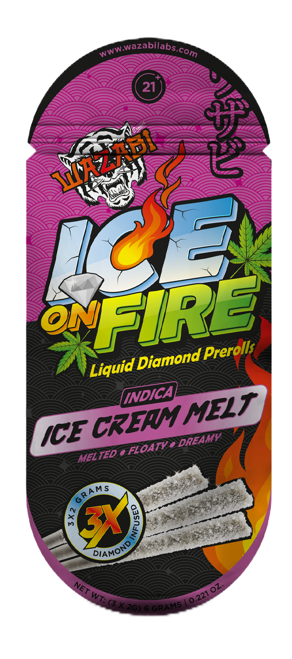 Wazabi Ice on Fire Liquid Diamond(3×2g) / Ice Cream Melt